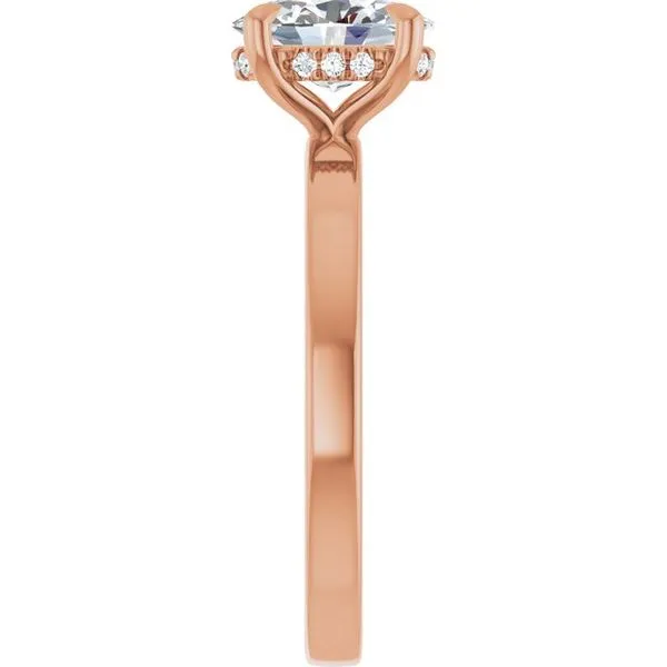 Claw-Prong Hidden Halo-Style Engagement Ring Image 4 Raleigh Diamond Fine Jewelry Raleigh, NC