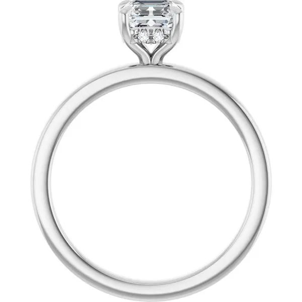 Claw-Prong Hidden Halo-Style Engagement Ring Image 2 Stuart Benjamin & Co. Jewelry Designs San Diego, CA