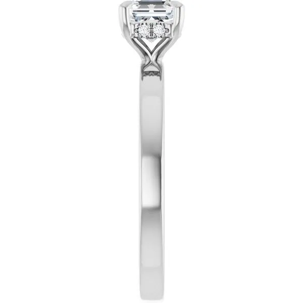 Claw-Prong Hidden Halo-Style Engagement Ring Image 4 Northwood Jewelers Northwood, OH