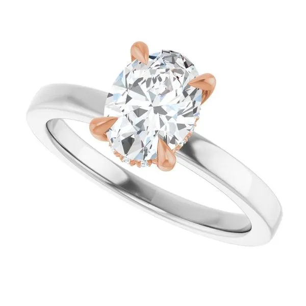 Claw-Prong Hidden Halo-Style Engagement Ring Image 5 J. Thomas Jewelers Rochester Hills, MI