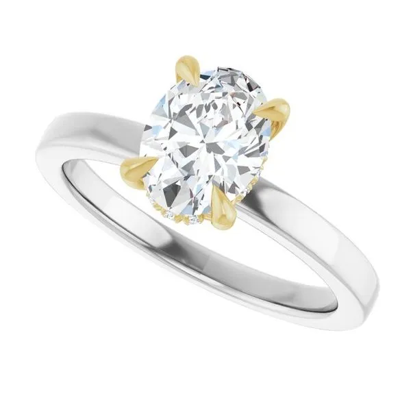Claw-Prong Hidden Halo-Style Engagement Ring Image 5 Futer Bros Jewelers York, PA