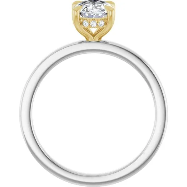 Claw-Prong Hidden Halo-Style Engagement Ring Image 2 The Jewelry Source El Segundo, CA