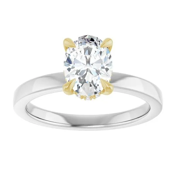 Claw-Prong Hidden Halo-Style Engagement Ring Image 3 Raleigh Diamond Fine Jewelry Raleigh, NC