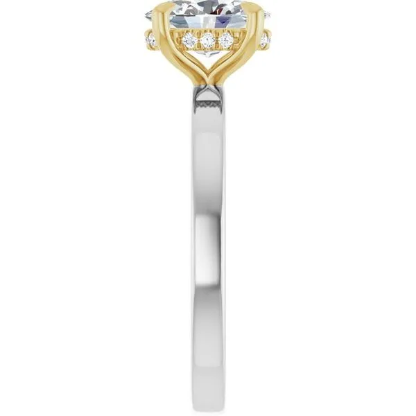 Claw-Prong Hidden Halo-Style Engagement Ring Image 4 Futer Bros Jewelers York, PA