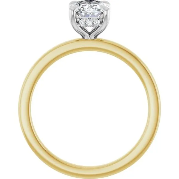 Claw-Prong Hidden Halo-Style Engagement Ring Image 2 J. Thomas Jewelers Rochester Hills, MI