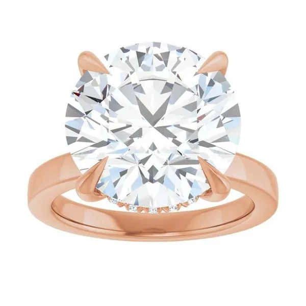 Claw-Prong Hidden Halo-Style Engagement Ring Image 3 J. Thomas Jewelers Rochester Hills, MI