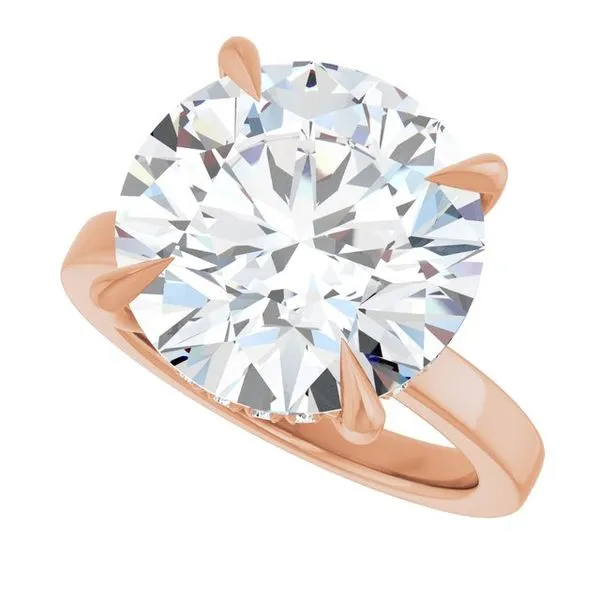 Claw-Prong Hidden Halo-Style Engagement Ring Image 5 J. Thomas Jewelers Rochester Hills, MI