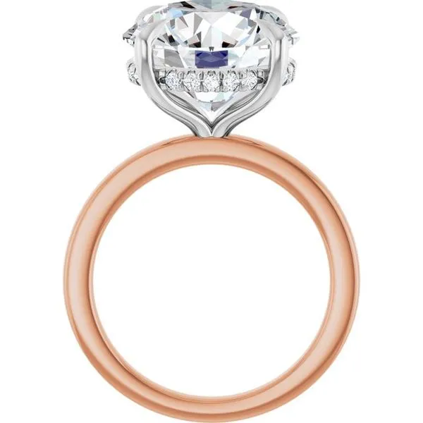 Claw-Prong Hidden Halo-Style Engagement Ring Image 2 Raleigh Diamond Fine Jewelry Raleigh, NC