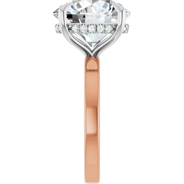 Claw-Prong Hidden Halo-Style Engagement Ring Image 4 J. West Jewelers Round Rock, TX