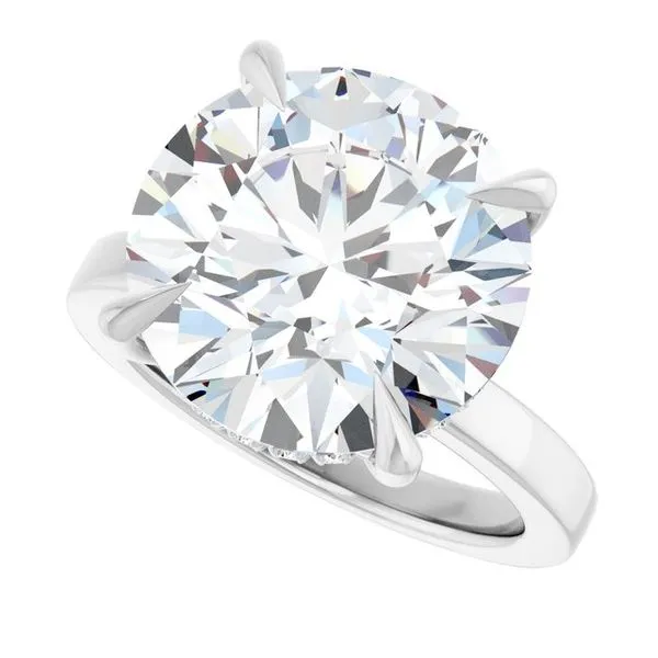 Claw-Prong Hidden Halo-Style Engagement Ring Image 5 Shipley's Fine Jewelry Hampstead, MD