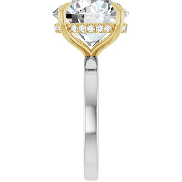 Claw-Prong Hidden Halo-Style Engagement Ring Image 4 Jimmy Smith Jewelers Decatur, AL