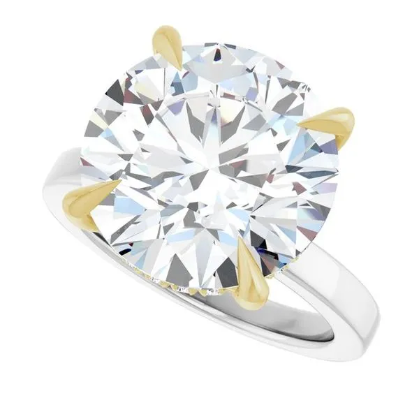 Claw-Prong Hidden Halo-Style Engagement Ring Image 5 Northwood Jewelers Northwood, OH