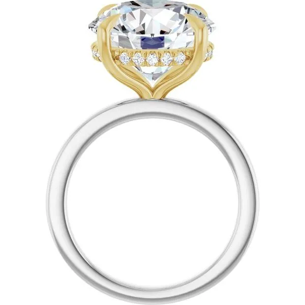 Claw-Prong Hidden Halo-Style Engagement Ring Image 2 Shipley's Fine Jewelry Hampstead, MD