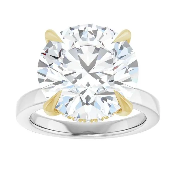 Claw-Prong Hidden Halo-Style Engagement Ring Image 3 Mark Jewellers La Crosse, WI