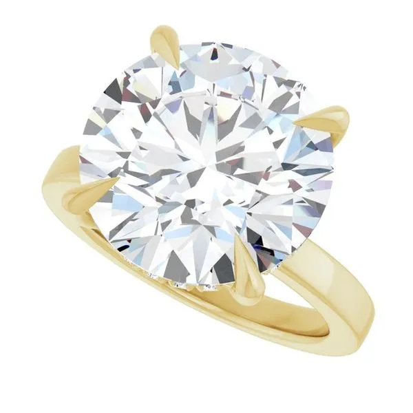 Claw-Prong Hidden Halo-Style Engagement Ring Image 5 Clater Jewelers Louisville, KY