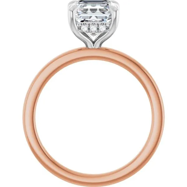 Claw-Prong Hidden Halo-Style Engagement Ring Image 2 Northwood Jewelers Northwood, OH