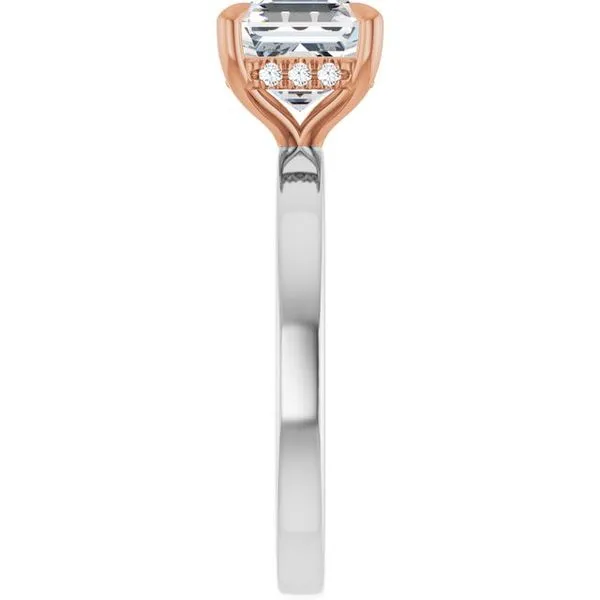 Claw-Prong Hidden Halo-Style Engagement Ring Image 4 J. Thomas Jewelers Rochester Hills, MI