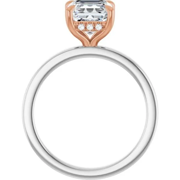 Claw-Prong Hidden Halo-Style Engagement Ring Image 2 Clater Jewelers Louisville, KY