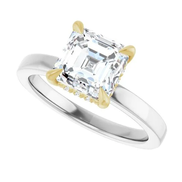 Claw-Prong Hidden Halo-Style Engagement Ring Image 5 Raleigh Diamond Fine Jewelry Raleigh, NC
