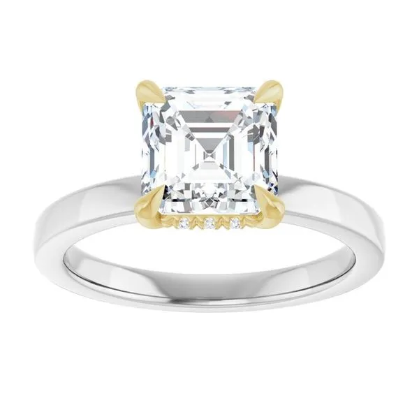 Claw-Prong Hidden Halo-Style Engagement Ring Image 3 Mark Jewellers La Crosse, WI