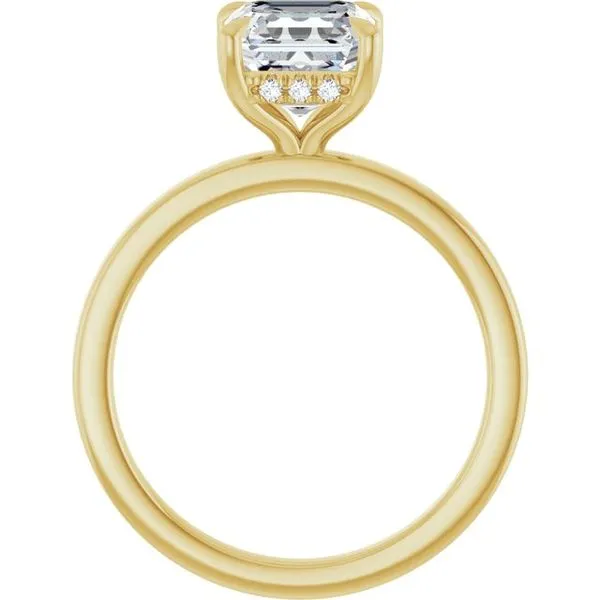 Claw-Prong Hidden Halo-Style Engagement Ring Image 2 Mark Jewellers La Crosse, WI