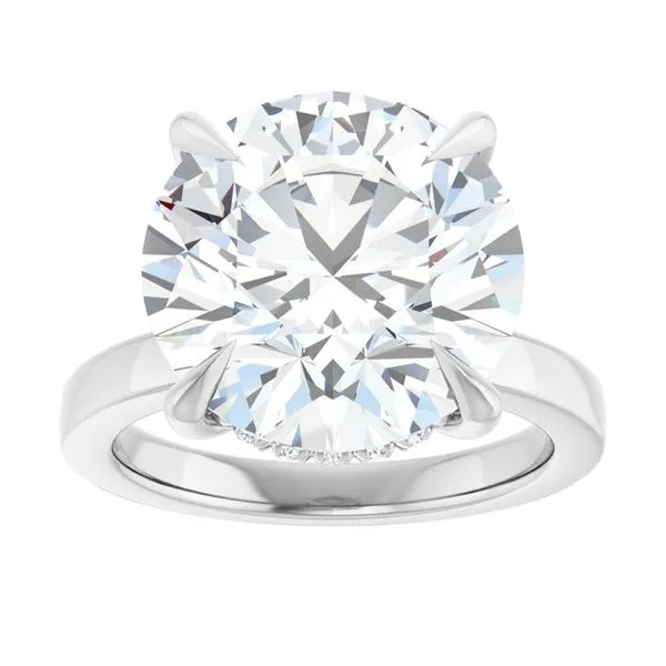 Claw-Prong Hidden Halo-Style Engagement Ring Image 3 Clater Jewelers Louisville, KY