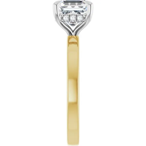 Claw-Prong Hidden Halo-Style Engagement Ring Image 4 Clater Jewelers Louisville, KY