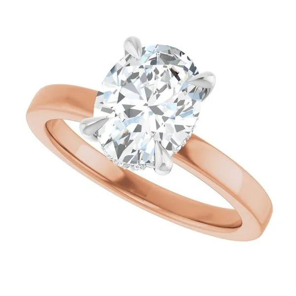 Claw-Prong Hidden Halo-Style Engagement Ring Image 5 Shipley's Fine Jewelry Hampstead, MD