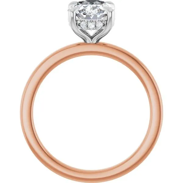 Claw-Prong Hidden Halo-Style Engagement Ring Image 2 Michael Szwed Jewelers Longmeadow, MA