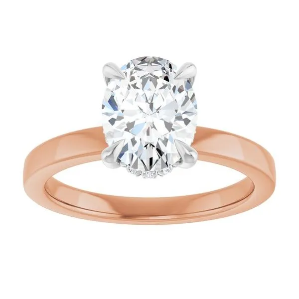 Claw-Prong Hidden Halo-Style Engagement Ring Image 3 Shipley's Fine Jewelry Hampstead, MD