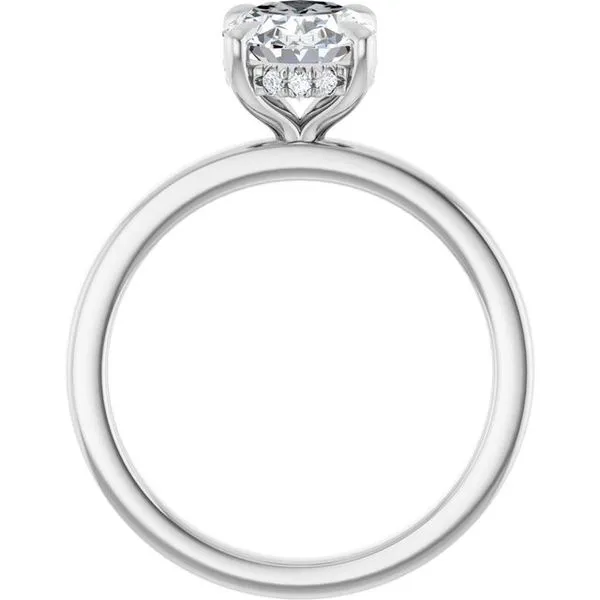 Claw-Prong Hidden Halo-Style Engagement Ring Image 2 Futer Bros Jewelers York, PA