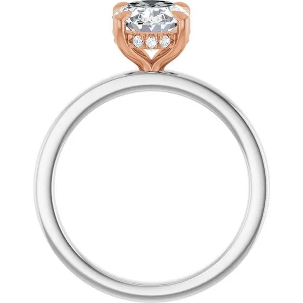 Claw-Prong Hidden Halo-Style Engagement Ring Image 2 Futer Bros Jewelers York, PA