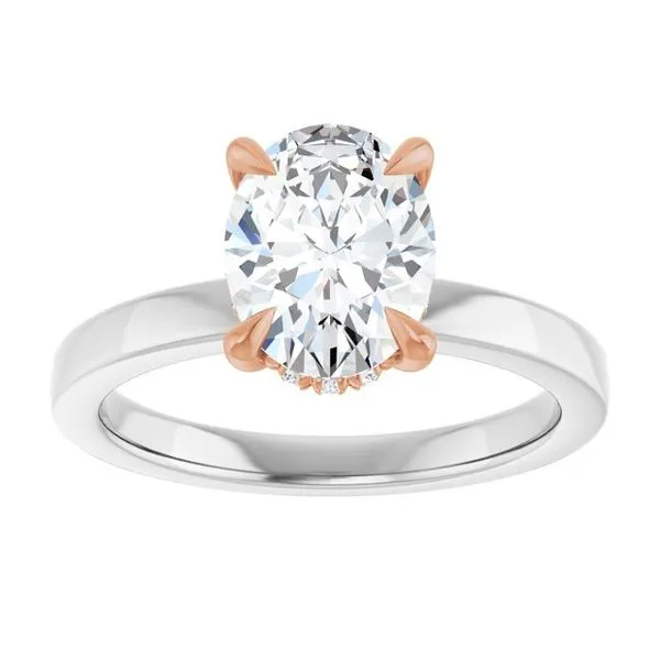 Claw-Prong Hidden Halo-Style Engagement Ring Image 3 Raleigh Diamond Fine Jewelry Raleigh, NC