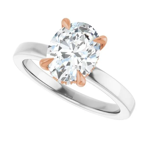 Claw-Prong Hidden Halo-Style Engagement Ring Image 5 Shipley's Fine Jewelry Hampstead, MD