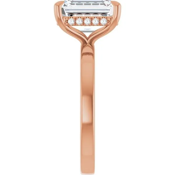 Claw-Prong Hidden Halo-Style Engagement Ring Image 4 Shipley's Fine Jewelry Hampstead, MD