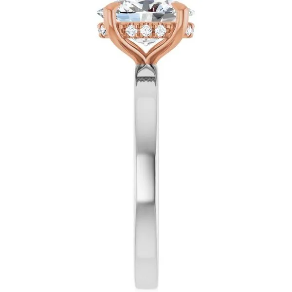 Claw-Prong Hidden Halo-Style Engagement Ring Image 4 Jimmy Smith Jewelers Decatur, AL
