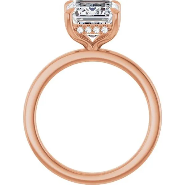 Claw-Prong Hidden Halo-Style Engagement Ring Image 2 Vulcan's Forge LLC KANSAS CITY, MO