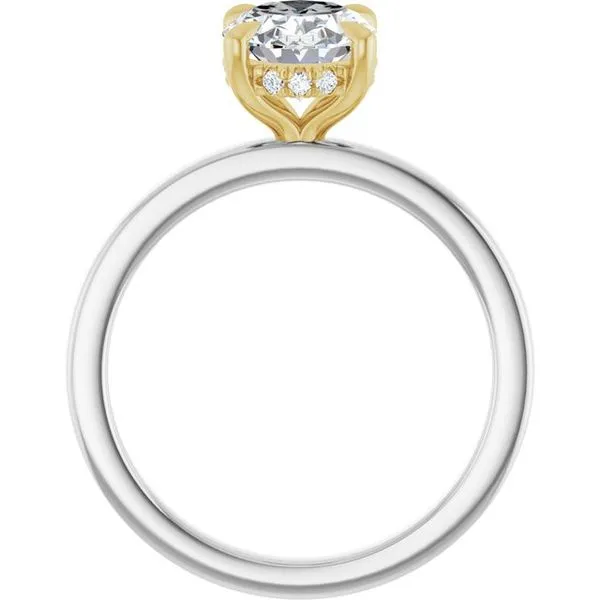 Claw-Prong Hidden Halo-Style Engagement Ring Image 2 Arezzo Jewelers Elmwood Park, IL