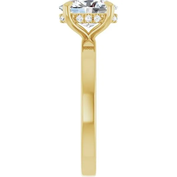 Claw-Prong Hidden Halo-Style Engagement Ring Image 4 Futer Bros Jewelers York, PA