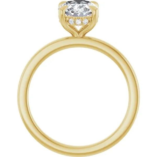 Claw-Prong Hidden Halo-Style Engagement Ring Image 2 Redlands Jewelers Redlands, CA