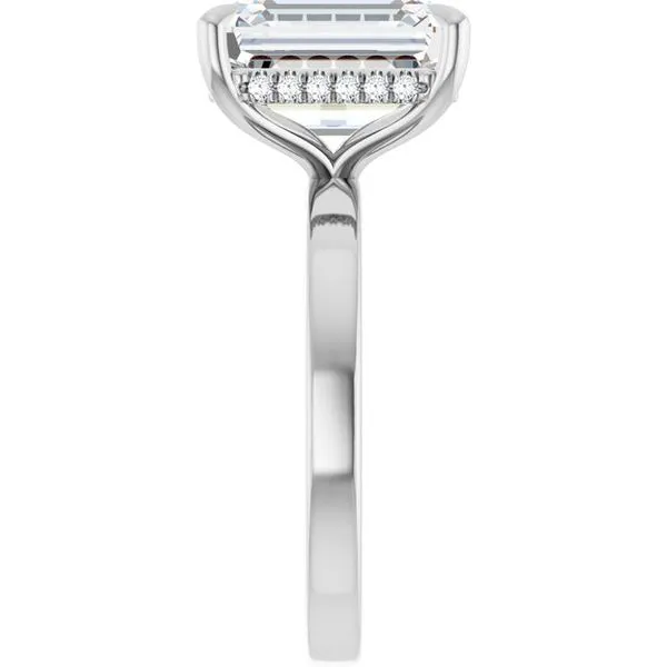 Claw-Prong Hidden Halo-Style Engagement Ring Image 4 Clater Jewelers Louisville, KY