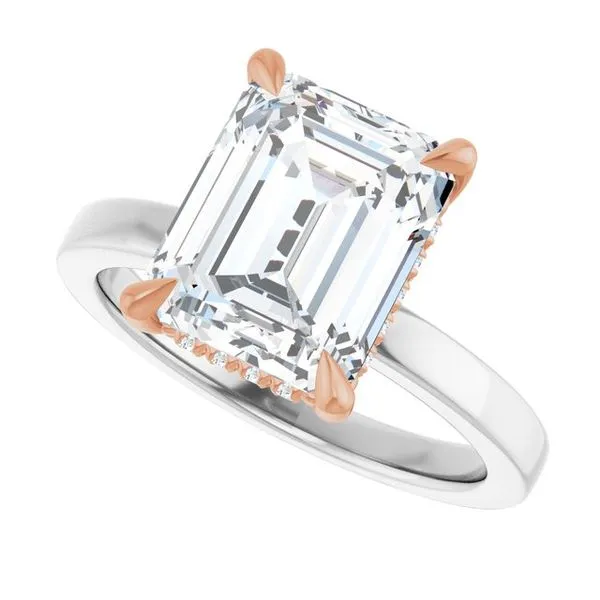 Claw-Prong Hidden Halo-Style Engagement Ring Image 5 Futer Bros Jewelers York, PA