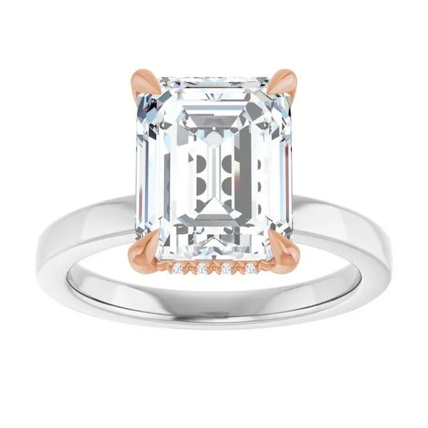 Claw-Prong Hidden Halo-Style Engagement Ring Image 3 Mark Jewellers La Crosse, WI