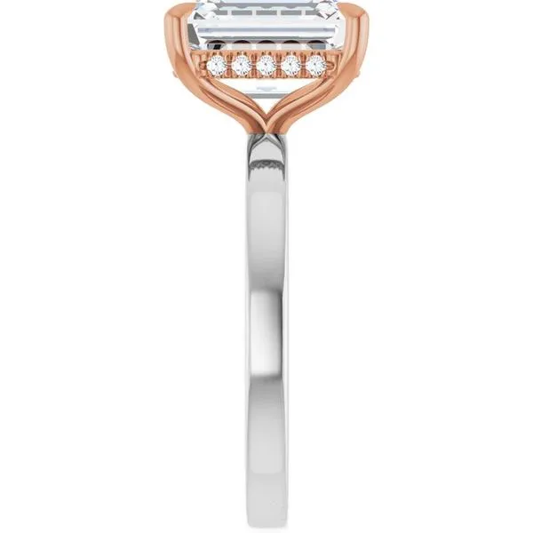 Claw-Prong Hidden Halo-Style Engagement Ring Image 4 Mark Jewellers La Crosse, WI