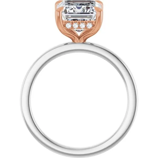 Claw-Prong Hidden Halo-Style Engagement Ring Image 2 JF Jones Jewelers Rochester, NY