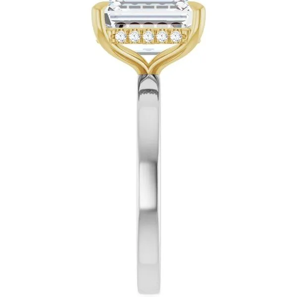 Claw-Prong Hidden Halo-Style Engagement Ring Image 4 Michael Szwed Jewelers Longmeadow, MA