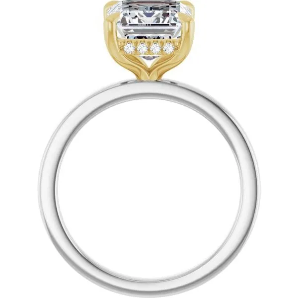 Claw-Prong Hidden Halo-Style Engagement Ring Image 2 Vulcan's Forge LLC KANSAS CITY, MO