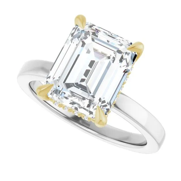 Claw-Prong Hidden Halo-Style Engagement Ring Image 5 Mark Jewellers La Crosse, WI