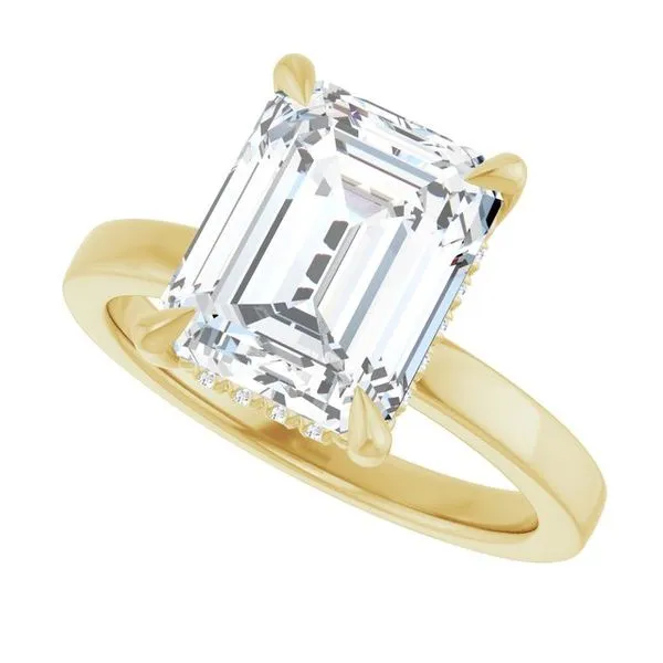 Claw-Prong Hidden Halo-Style Engagement Ring Image 5 Shipley's Fine Jewelry Hampstead, MD