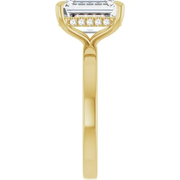 Claw-Prong Hidden Halo-Style Engagement Ring Image 4 Raleigh Diamond Fine Jewelry Raleigh, NC